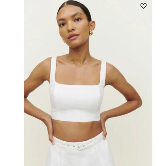 Reformation Cole Two Piece Set Linen Skirt+Top size 10 - Picture 8 of 8